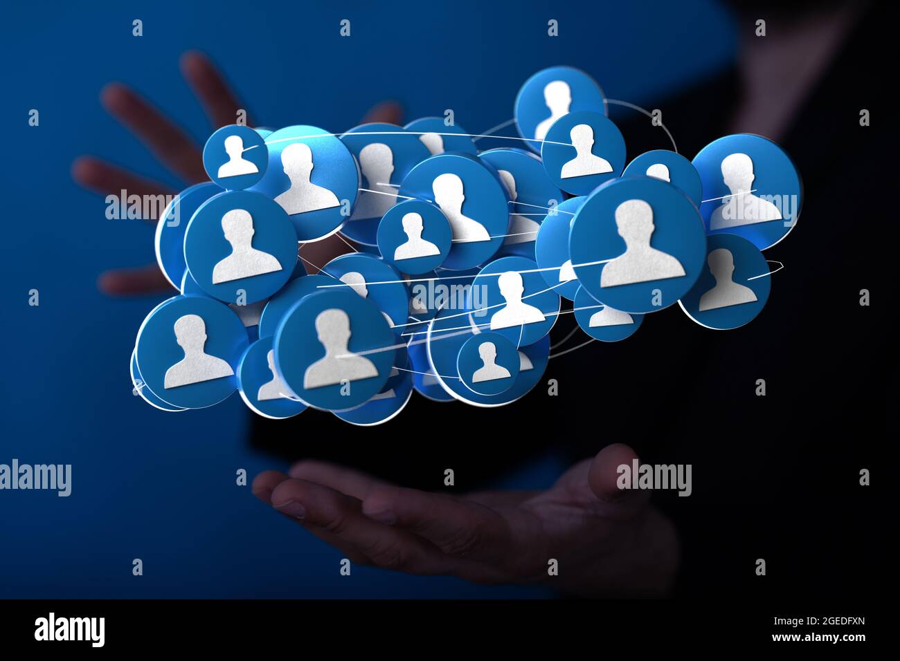 Businesspeople teamwork community icons hi-res stock photography and ...