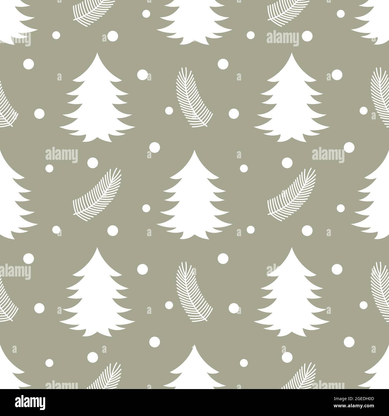 Christmas trees winter seamless pattern. Vector illustration Stock ...