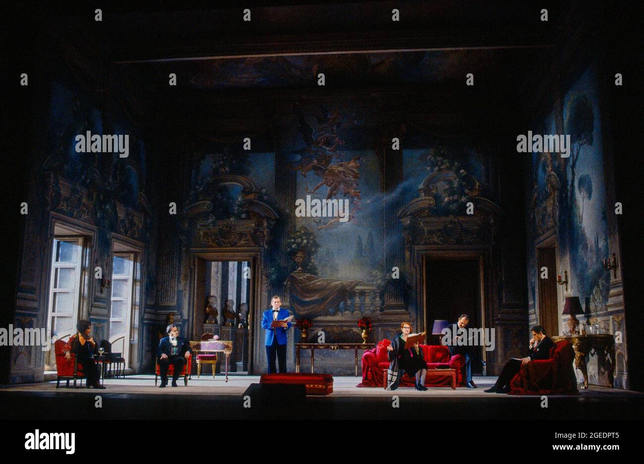 l-r: Kiri Te Kanawa (The Countess Madeleine), David Rendall (Flamand ...