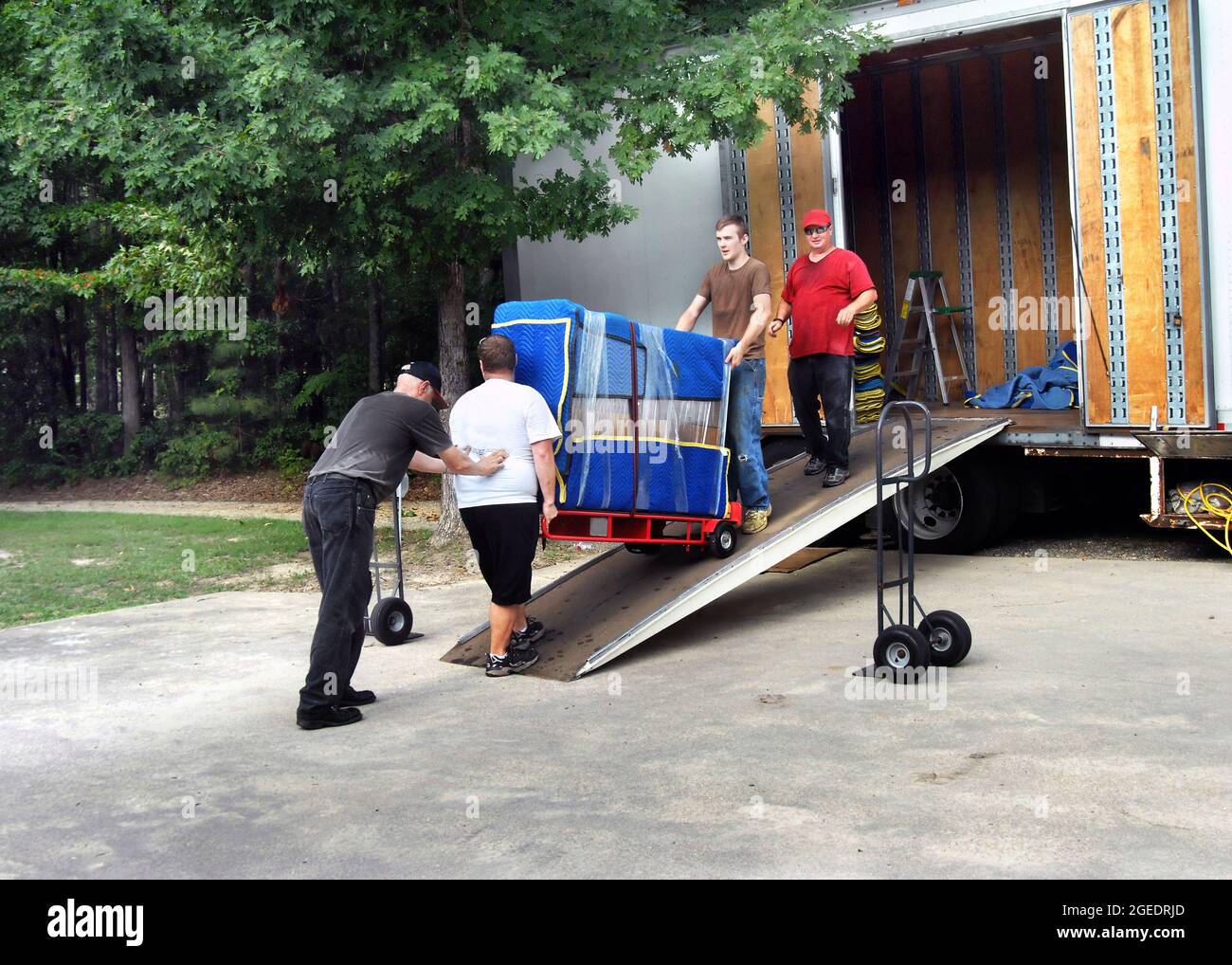 Moving truck ramp hires stock photography and images Alamy