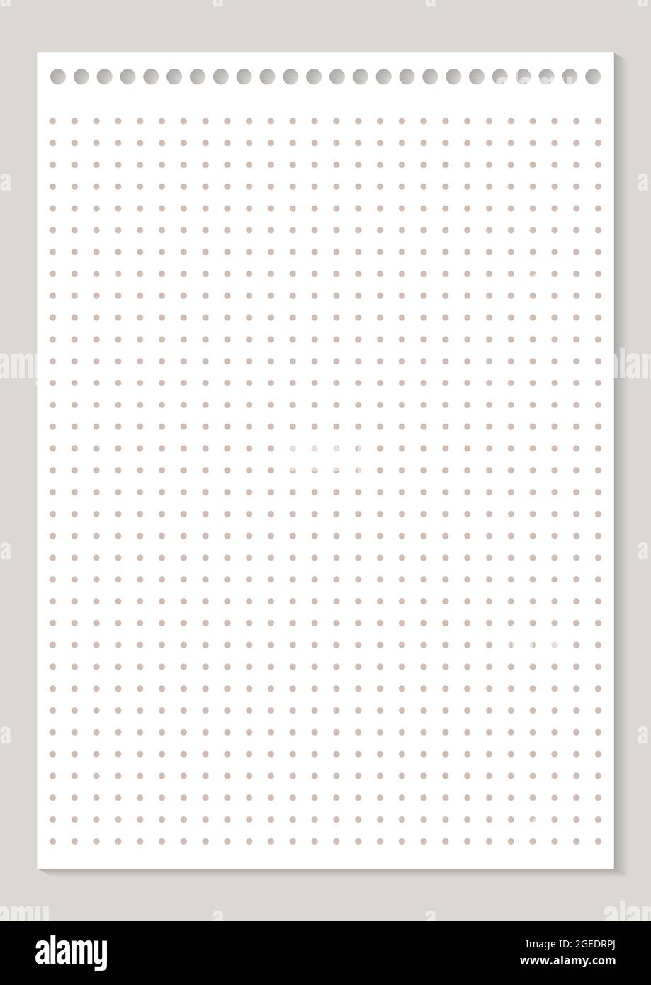 Grid paper. Dotted grid on white background. Abstract dotted ...