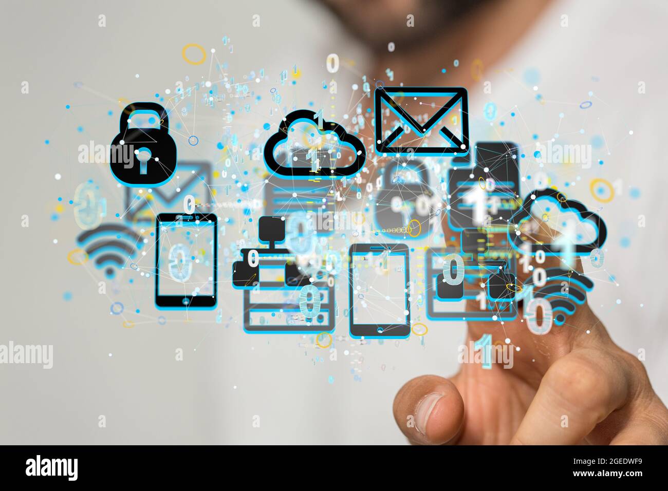 Ui of Cloud Computing Technology Internet Storage Network Concept Stock ...