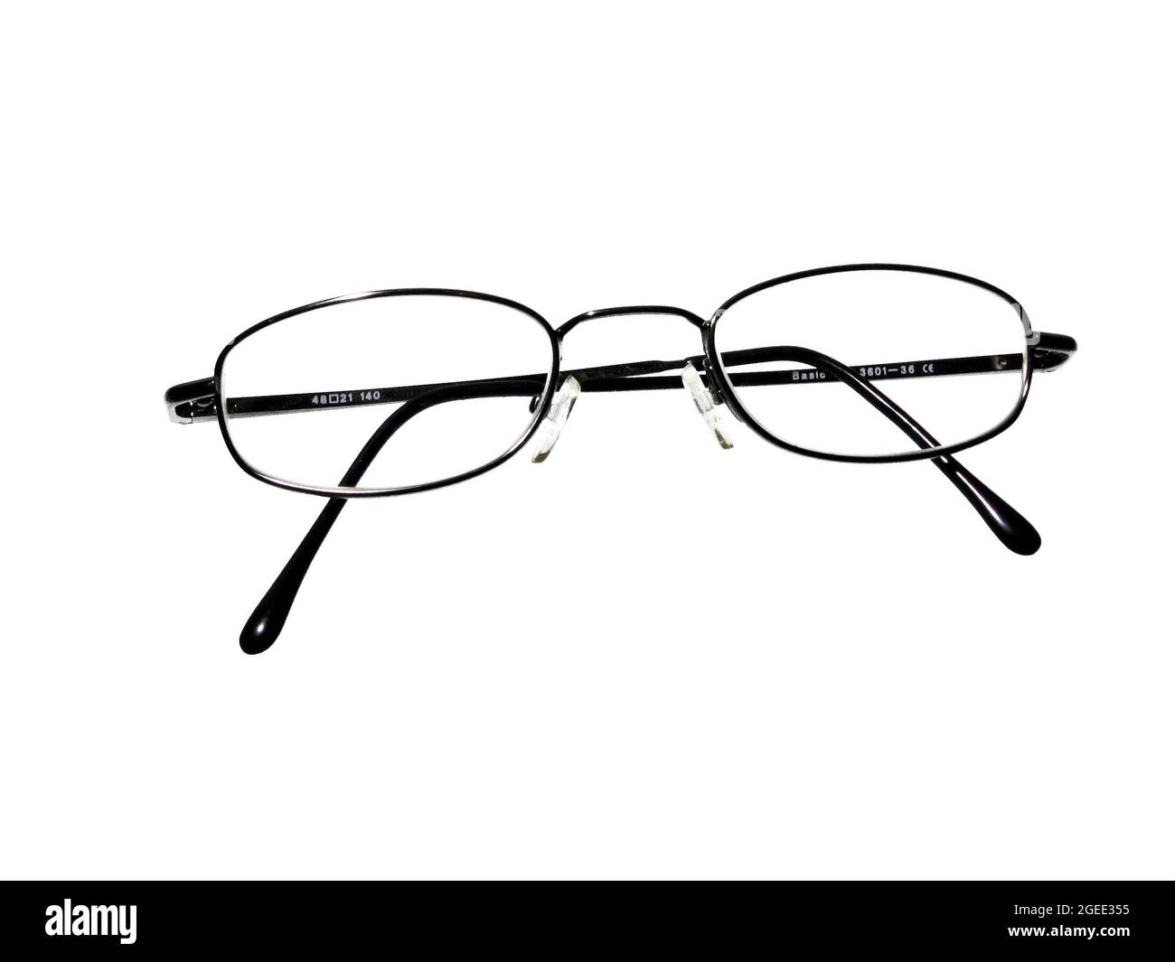 Optical glasses isolated on a white surface Stock Photo - Alamy