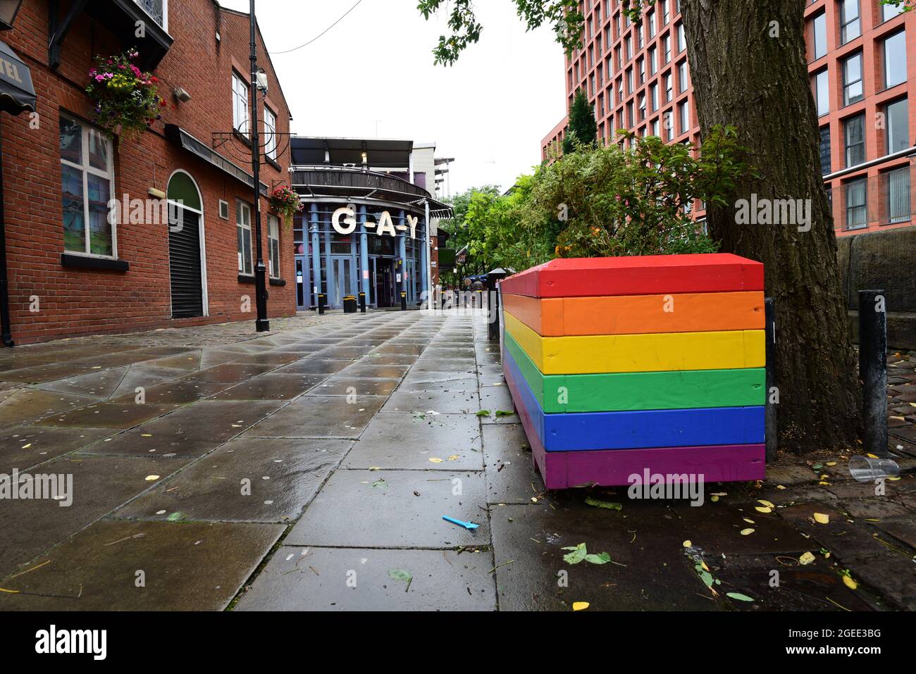 Manchester gay village Stock Photo Alamy