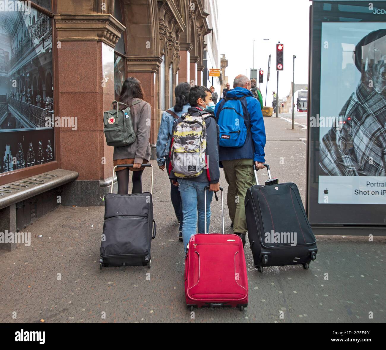City Centre, Edinburgh, Scotland, UK weather. 19th August 2021