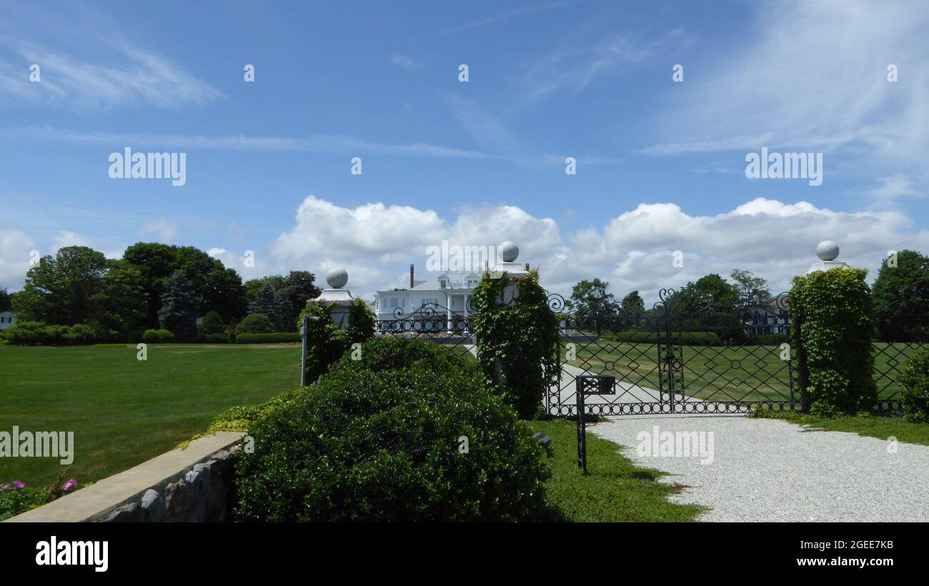 New Hampshire, United States July 5 2021 Wealthy house, mansion in