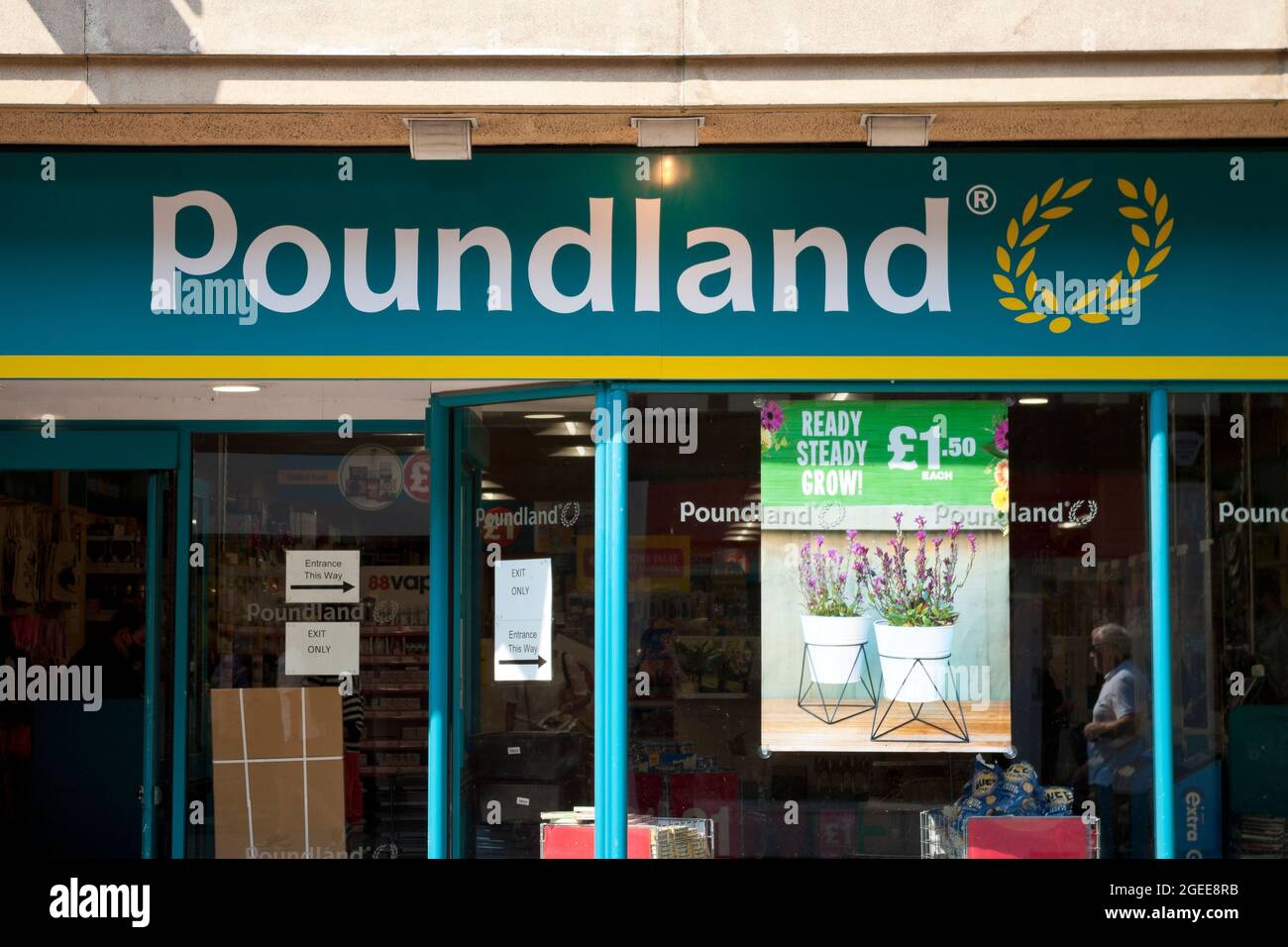 Poundland, Frodsham Street, Chester Stock Photo