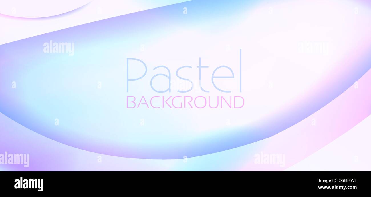 Minimal abstract pastel background with light colors gradient. Simple vector graphic pattern Stock Vector
