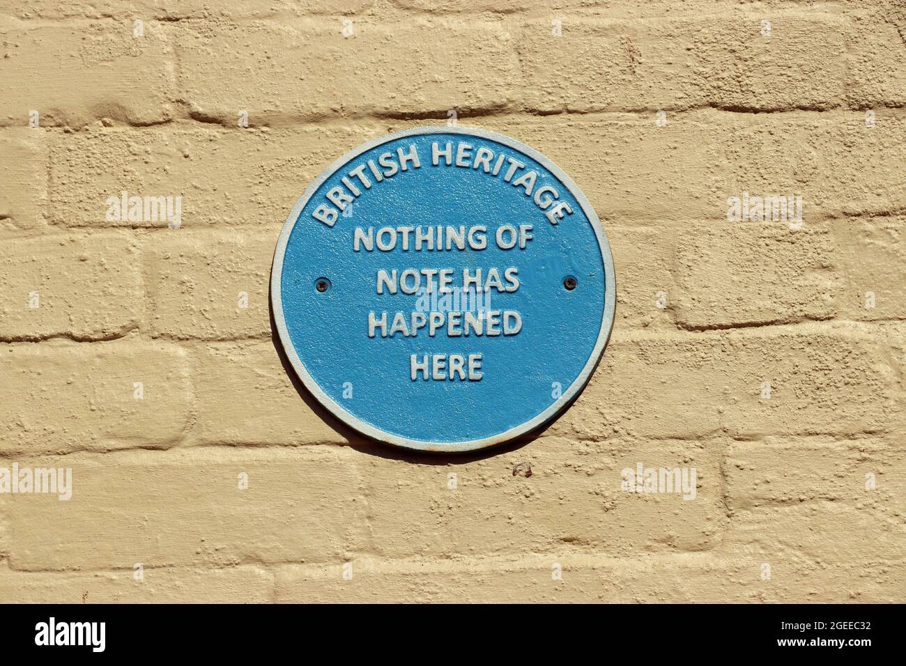 sign saying nothing of note has happened Stock Photo Alamy