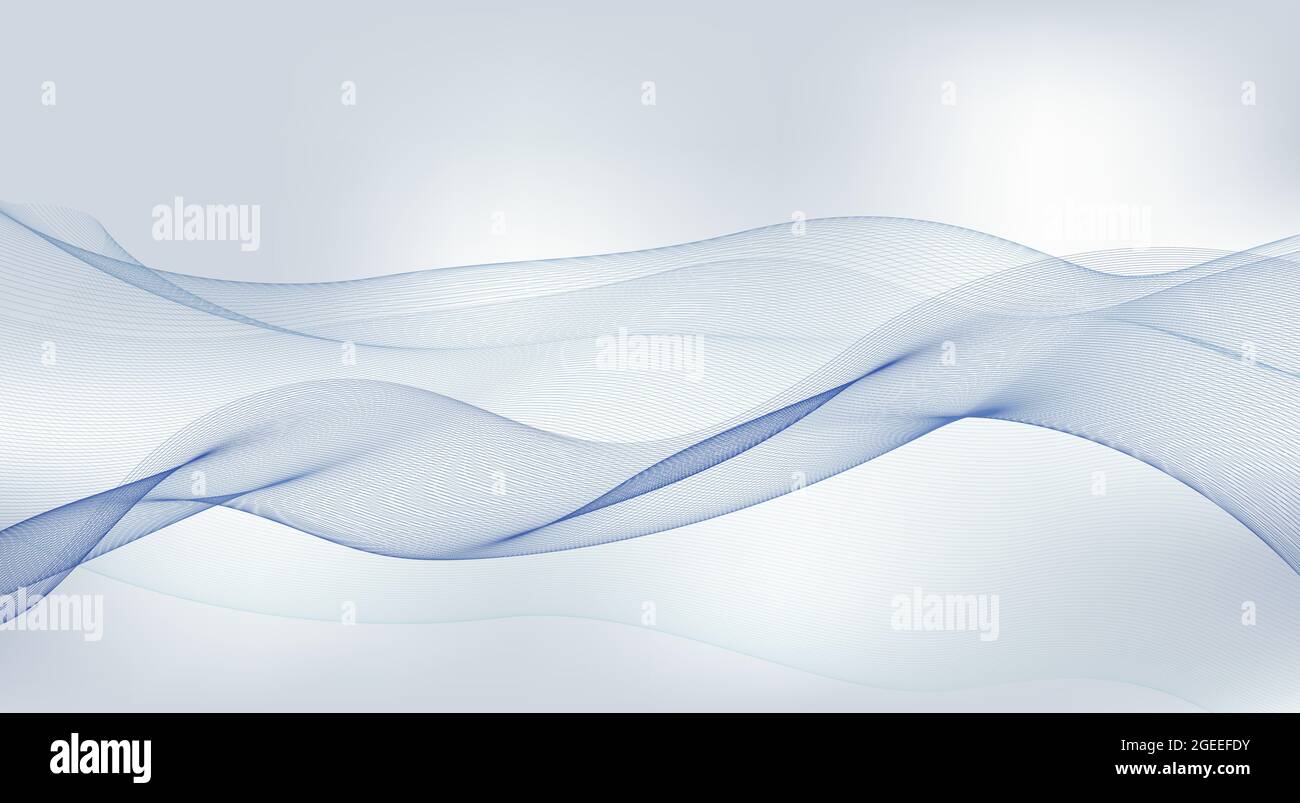 Thin blue lines on a light background with backlight. Raster graphic ...