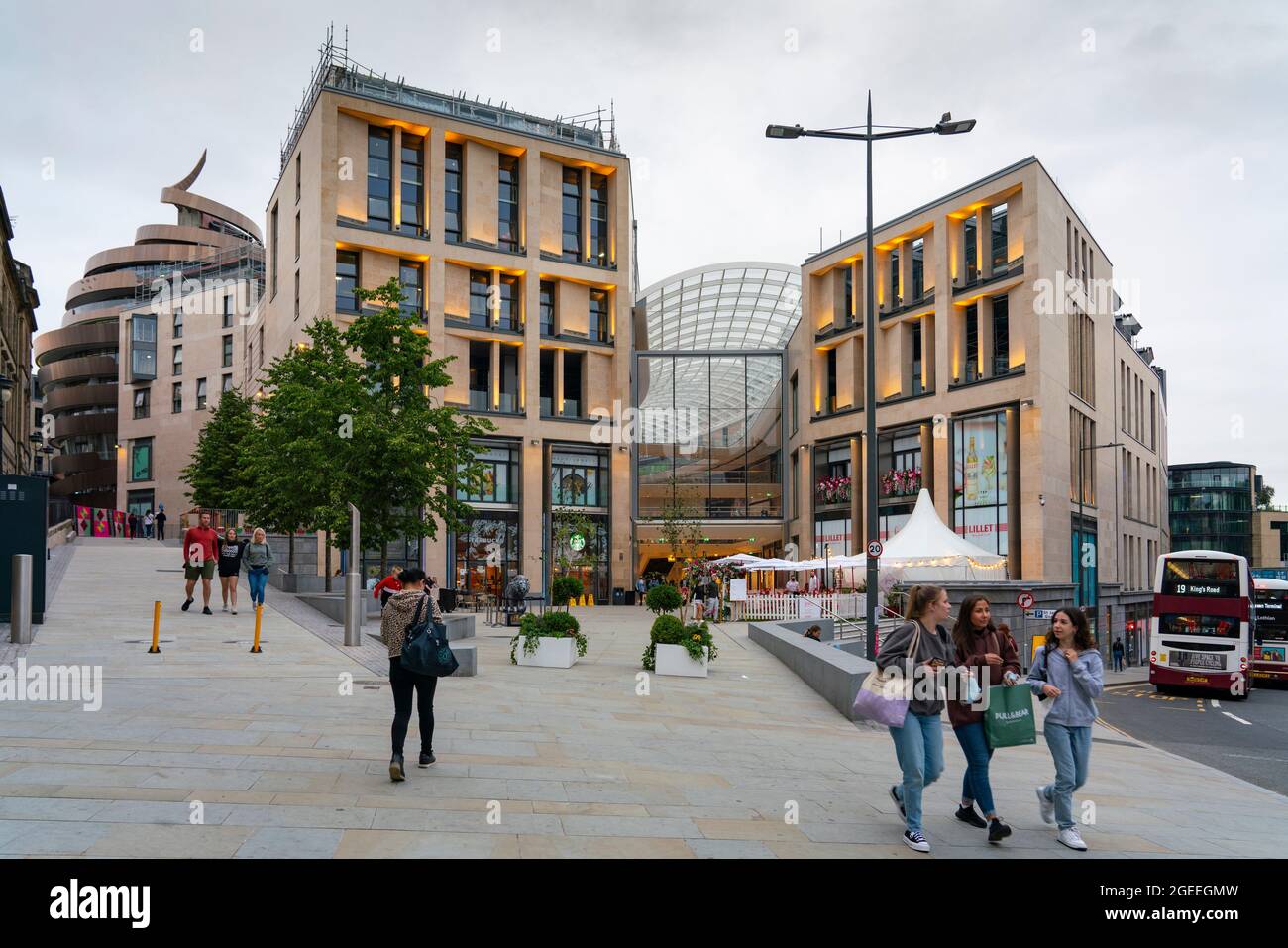 Exterior view of new St James Quarter shopping mall in Edinburgh, Scotland, UK Stock Photo