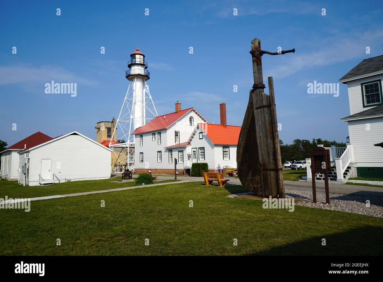 Great Lakes Shipwreck Museum at Whitefish Point Stock Photo
