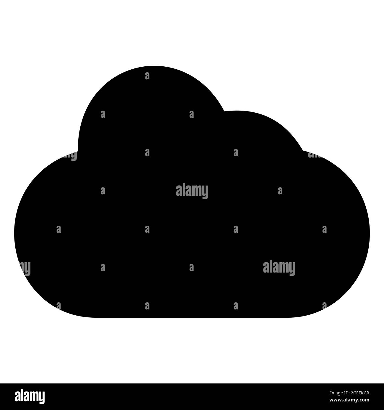 Icon Vector of Cloud - Glyph Style - simple illustration. Editable stroke. Design template vector.outline style design.Vector graphic illustration Stock Vector