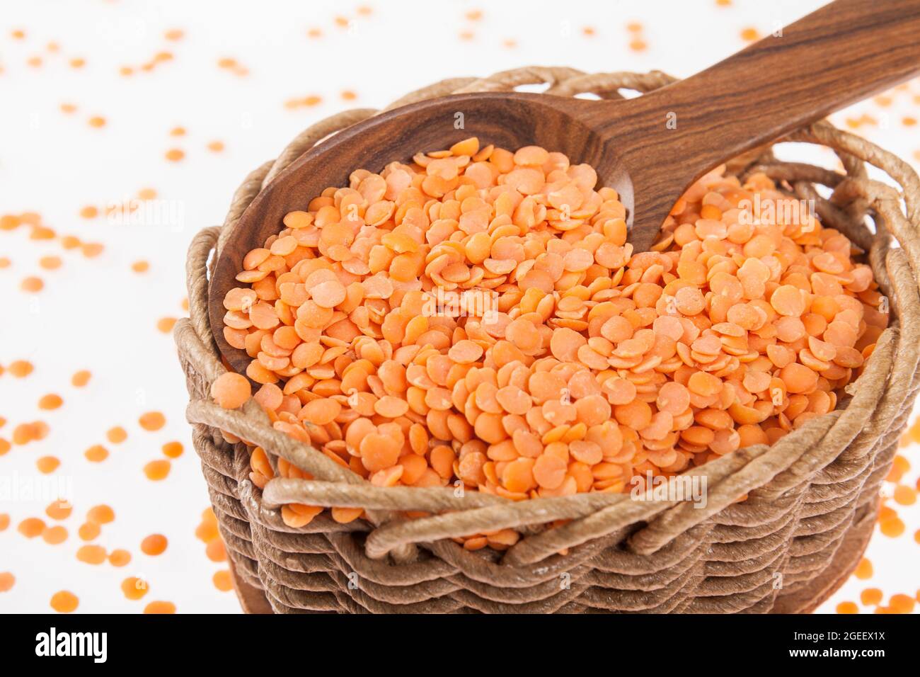 Very Healthy Food; Raw Peeled Red Lentils Stock Photo - Alamy