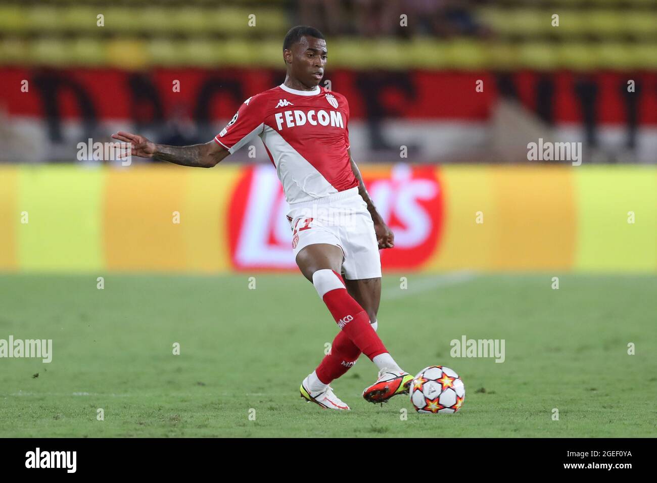 Monaco, Monaco, 17th August 2021. Jean Lucas of AS Monaco during the UEFA  Champions League match at Stade Louis II, Monaco. Picture credit should  read: Jonathan Moscrop / Sportimage Stock Photo - Alamy