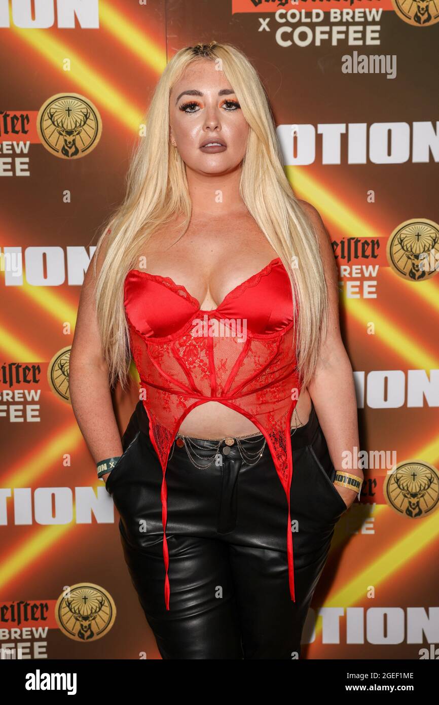 London, UK. 19th Aug, 2021. Jodie Weston attends the Notion x Jägermeister Party at Kachette in London. Credit: SOPA Images Limited/Alamy Live News Stock Photo
