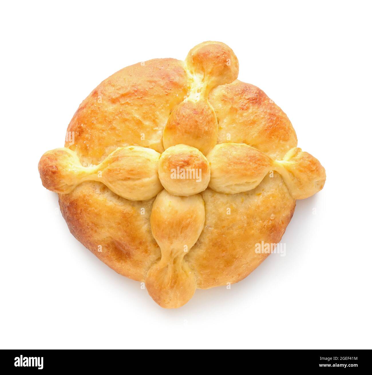 Bread of the dead on white background. Celebration of Mexico's Day of the Dead (El Dia de Muertos) Stock Photo
