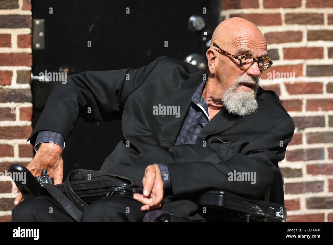 Chuck Colbert Chuck Close arrives to the first taping of