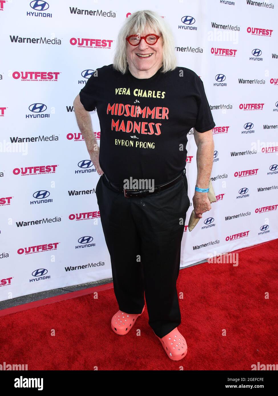 Los Angeles, United States. 19th Aug, 2021. LOS ANGELES, CALIFORNIA, USA - AUGUST 19: Writer Bruce Vilanch arrives at the 2021 Outfest Los Angeles LGBTQ Film Festival Screening Of 'The Sixth Reel' held at the Directors Guild of America on August 19, 2021 in Los Angeles, California, United States. (Photo by Xavier Collin/Image Press Agency) Credit: Image Press Agency/Alamy Live News Stock Photo