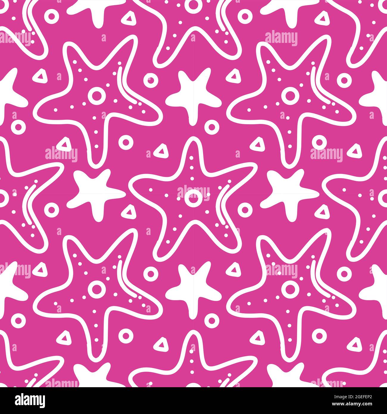 seamless starfish pattern doodles Stock Vector Image & Art - Alamy