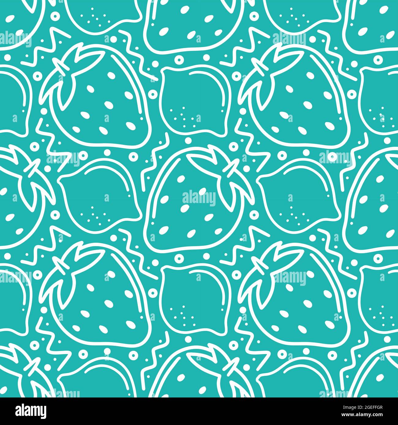 seamless pattern doodles of summer fruits Stock Vector Image & Art - Alamy