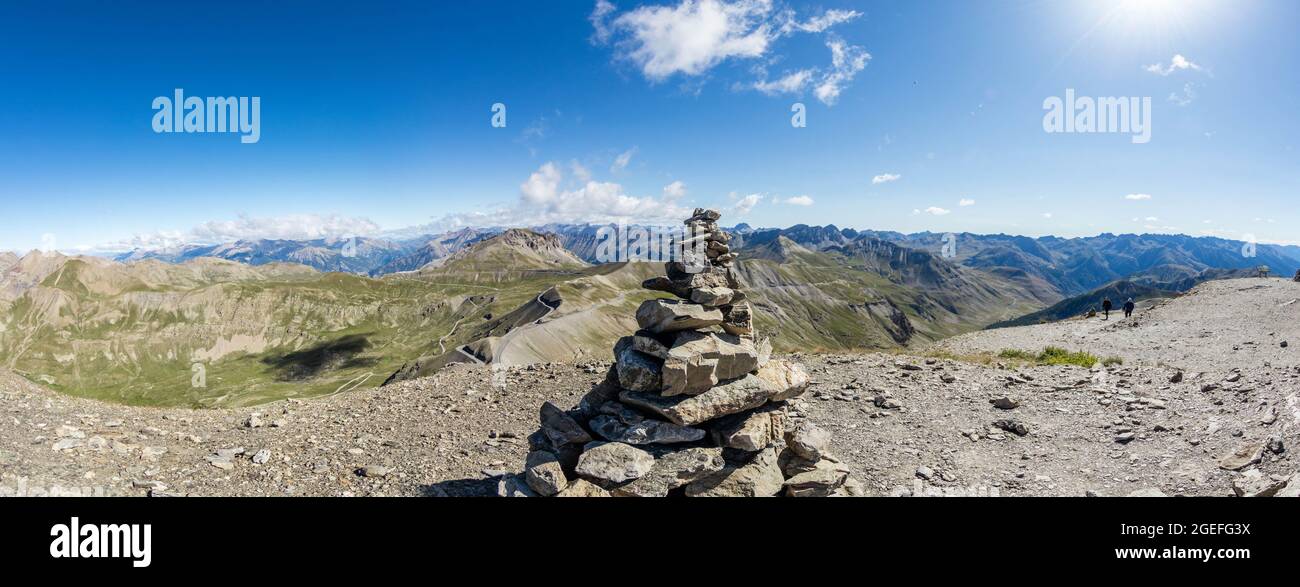 FRANCE, ALPES-MARITIMES (06) BONETTE  PASS 2802 M Stock Photo