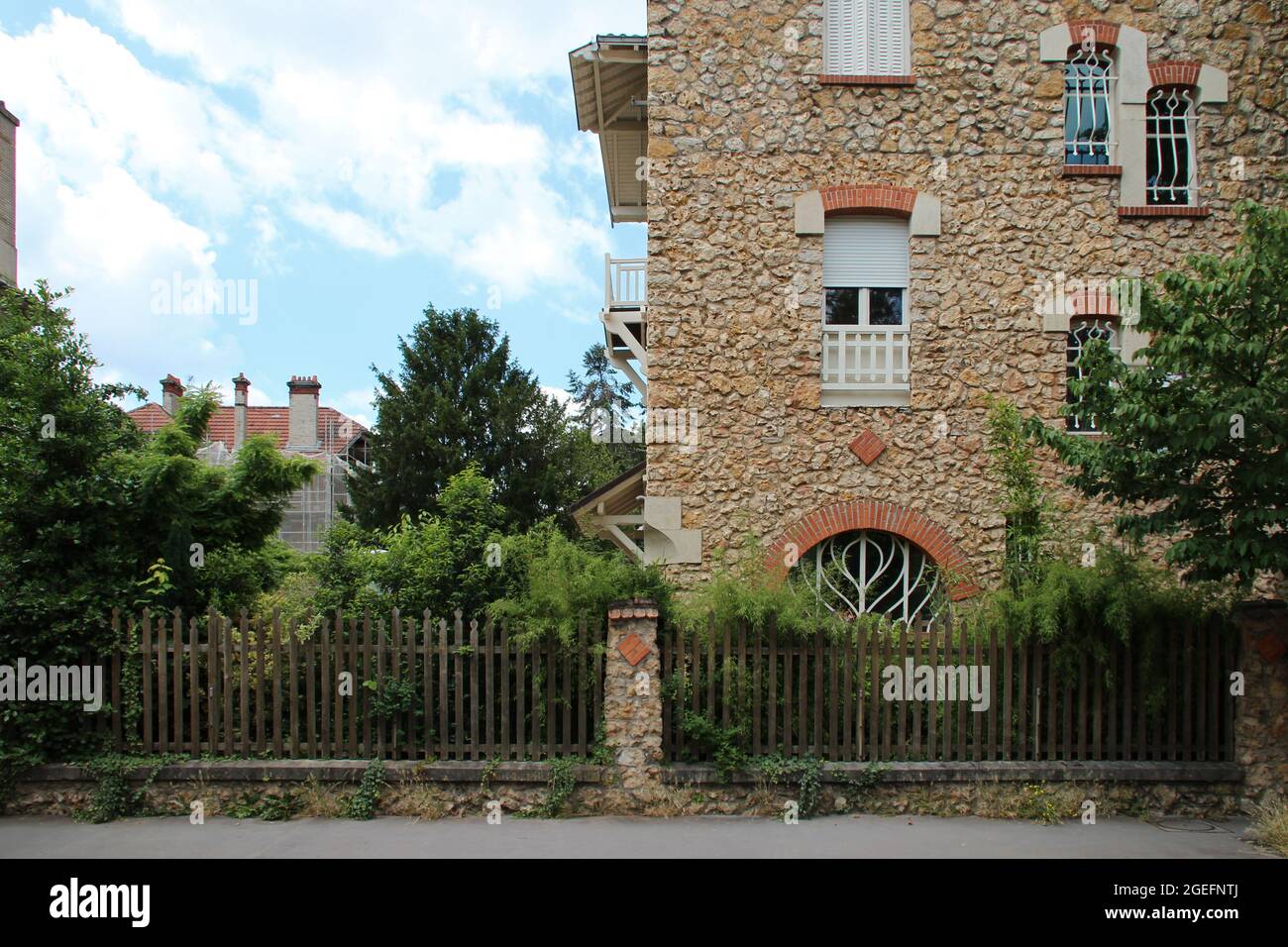 art nouveau villa in nancy in lorraine (france) Stock Photo