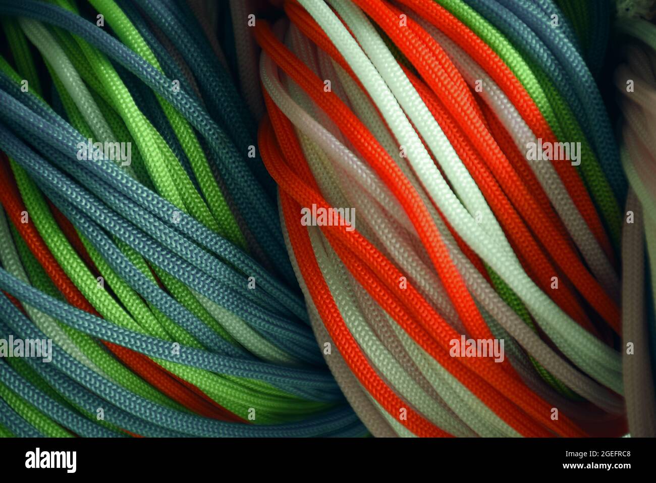 Many multi colored threads of a wool for design background. Texture of ...