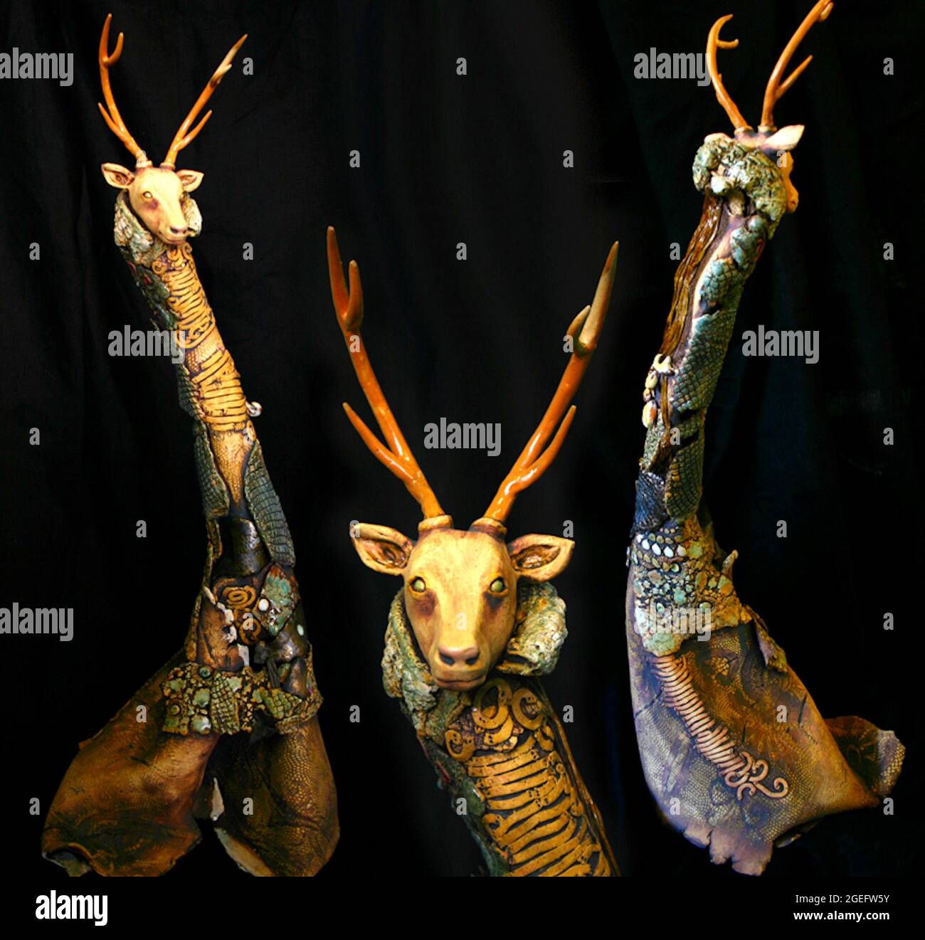 Joshua Katcher - Deer Sculpture - 2007 Stock Photo - Alamy
