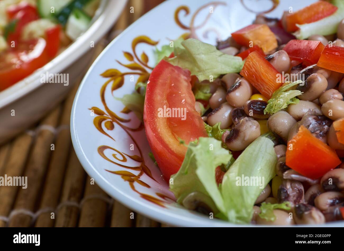 Nigeria african blackeyed pea beans salad Stock Photo Alamy