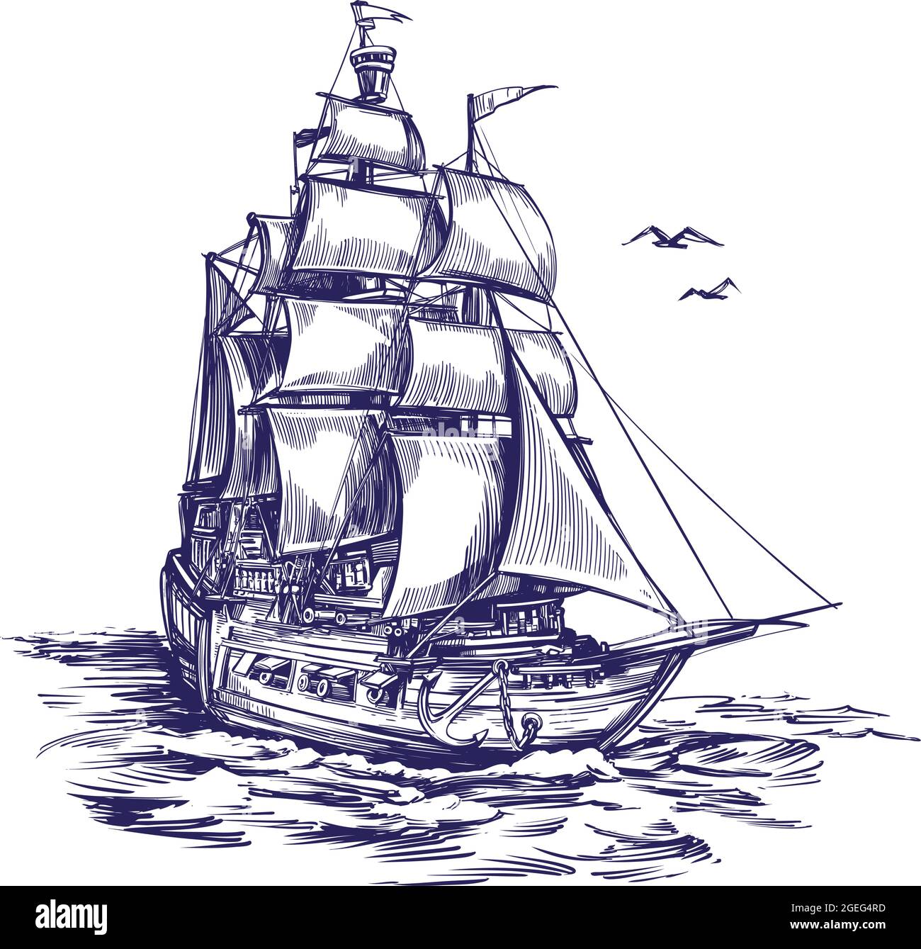 Old Ship Stock Illustrations RoyaltyFree Vector Graphics  Clip Art   iStock  Old ship deck Old ship at sea Old ship map