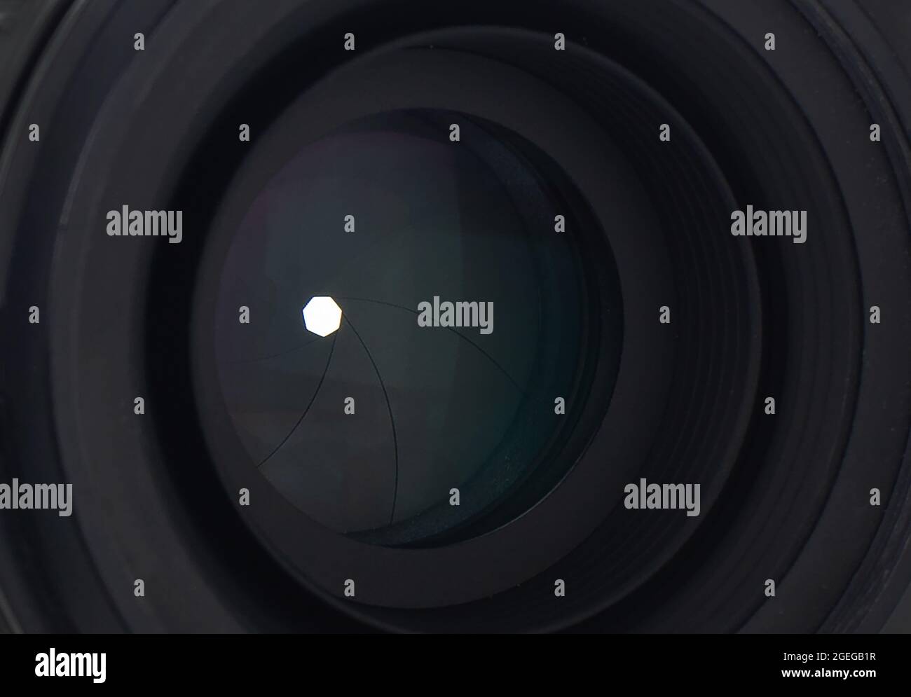 Camera Grey Reflection A close up photographic lens hi-res stock photography and images - Alamy