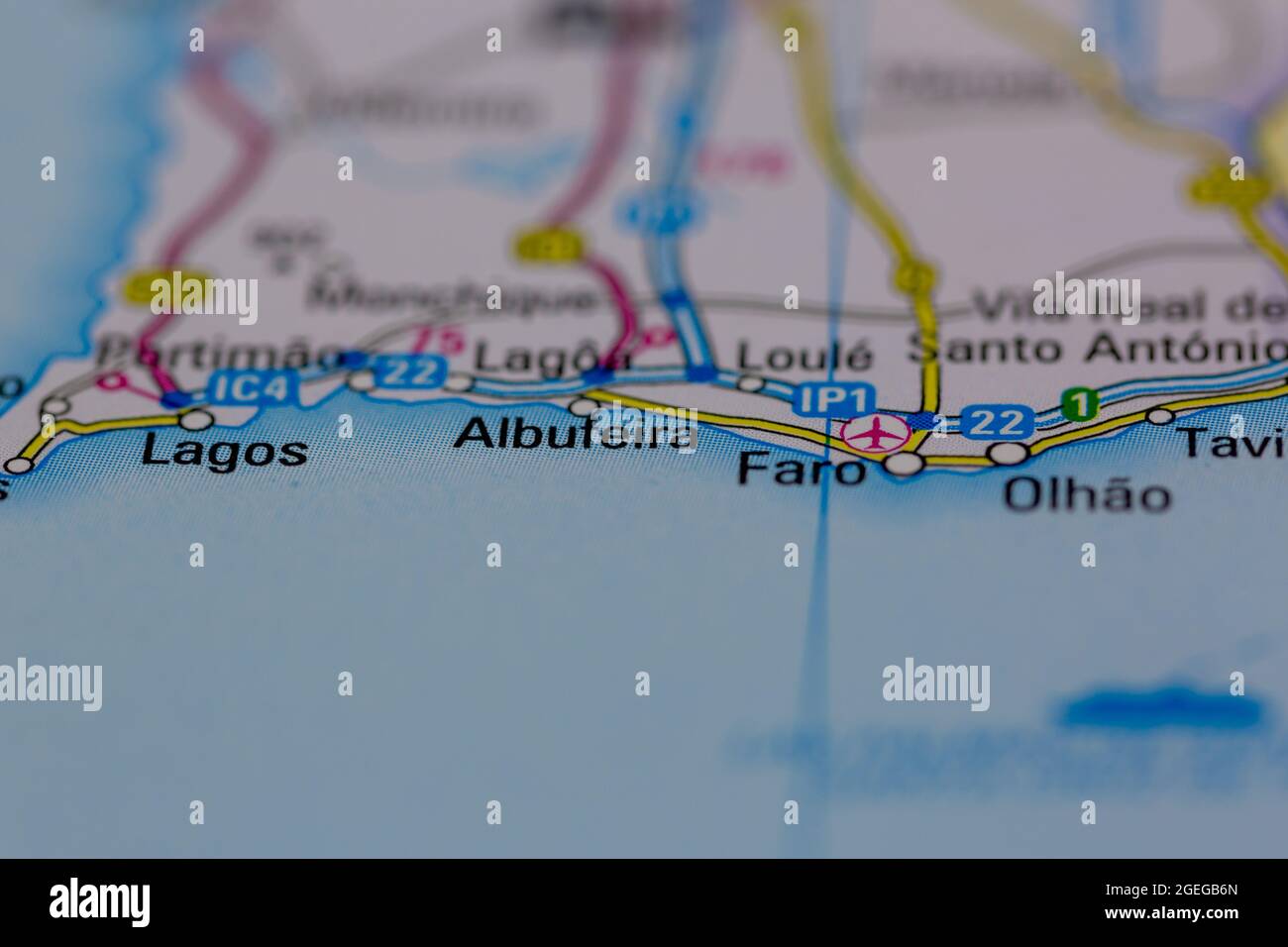 Mapa Regional Portugal Sul - Algarve