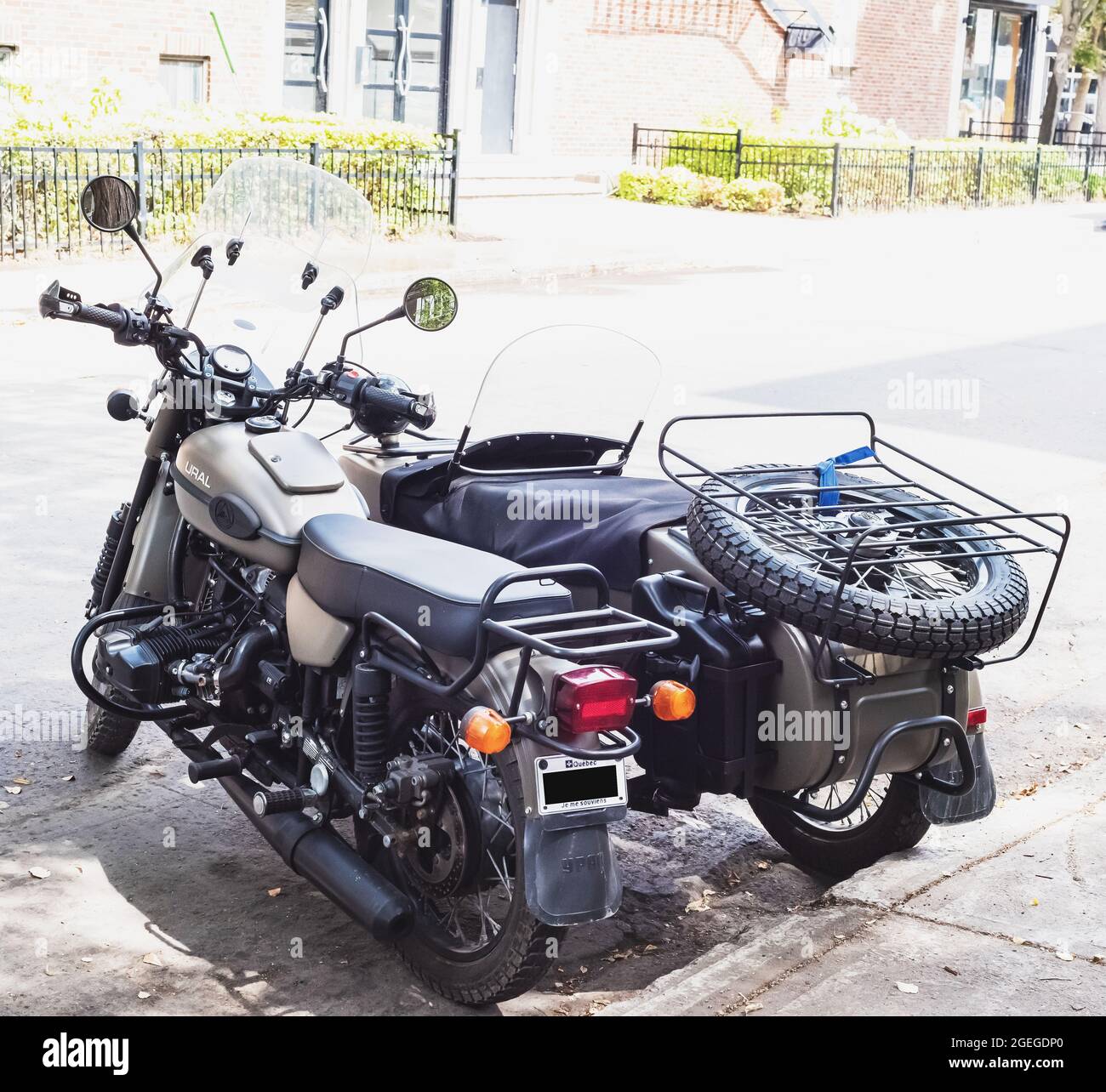 Ural Motorcycle - views Stock Photo