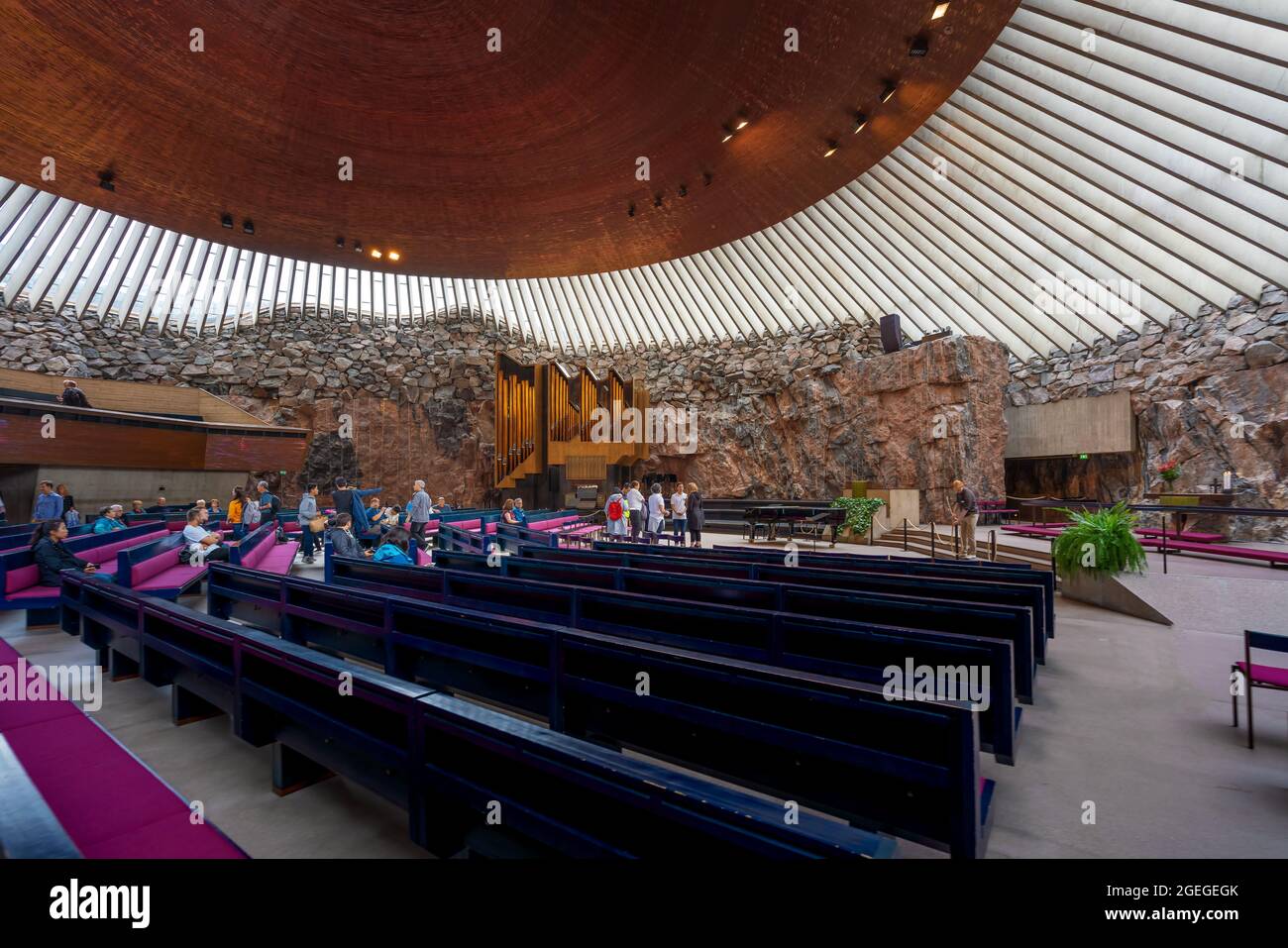 Temppeliaukio Church Interior Underground Church built on a rock