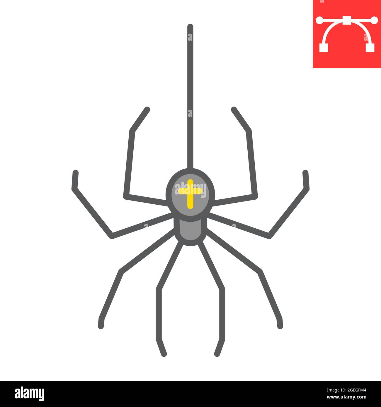 Geometric button spider Stock Vector Images - Alamy