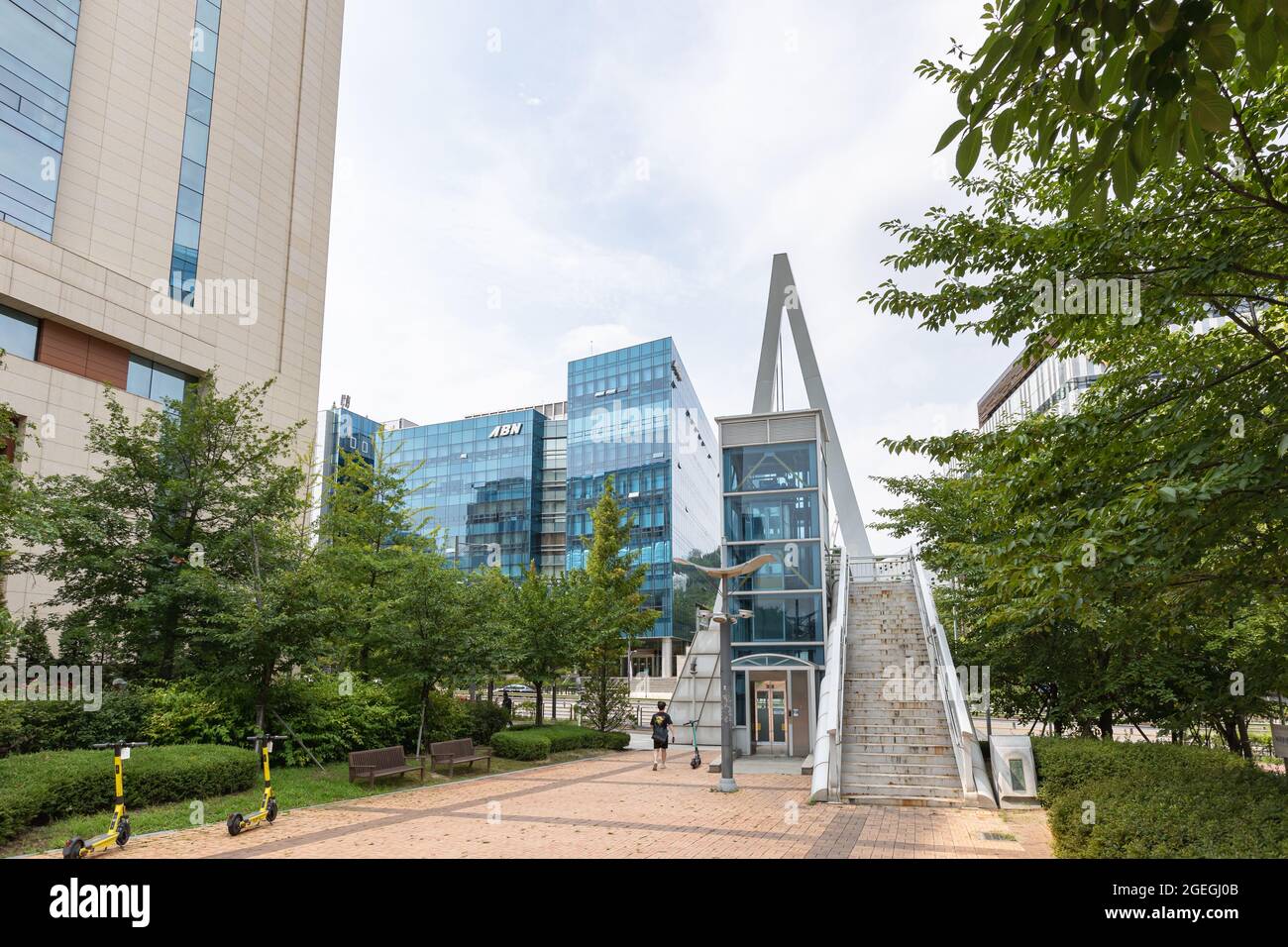 Pangyo Techno  Valley in Seongnam-si, Korea. Stock Photo