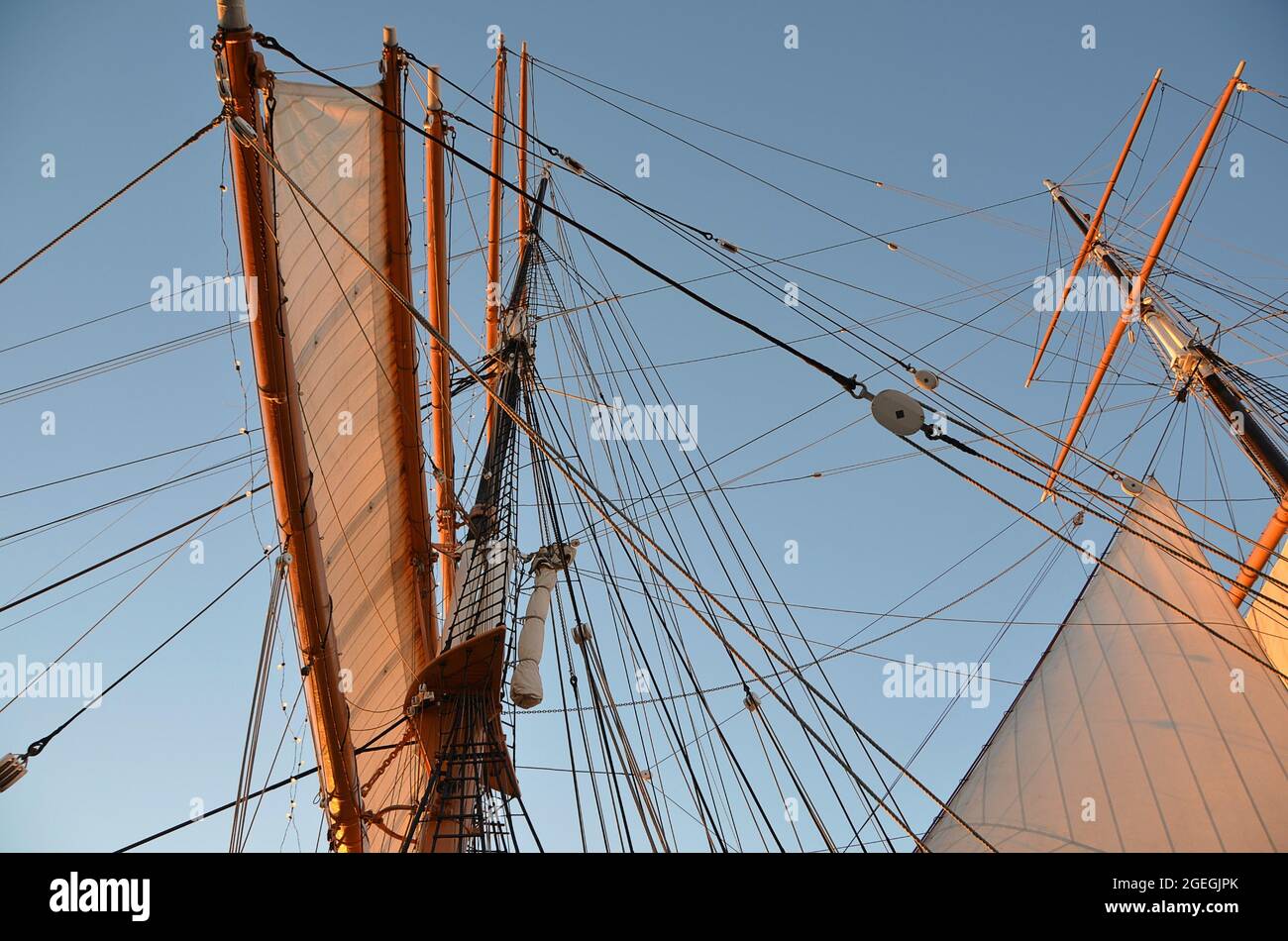 Sails View Of Star Of India The World's Oldest Active Sailing Ship A ...