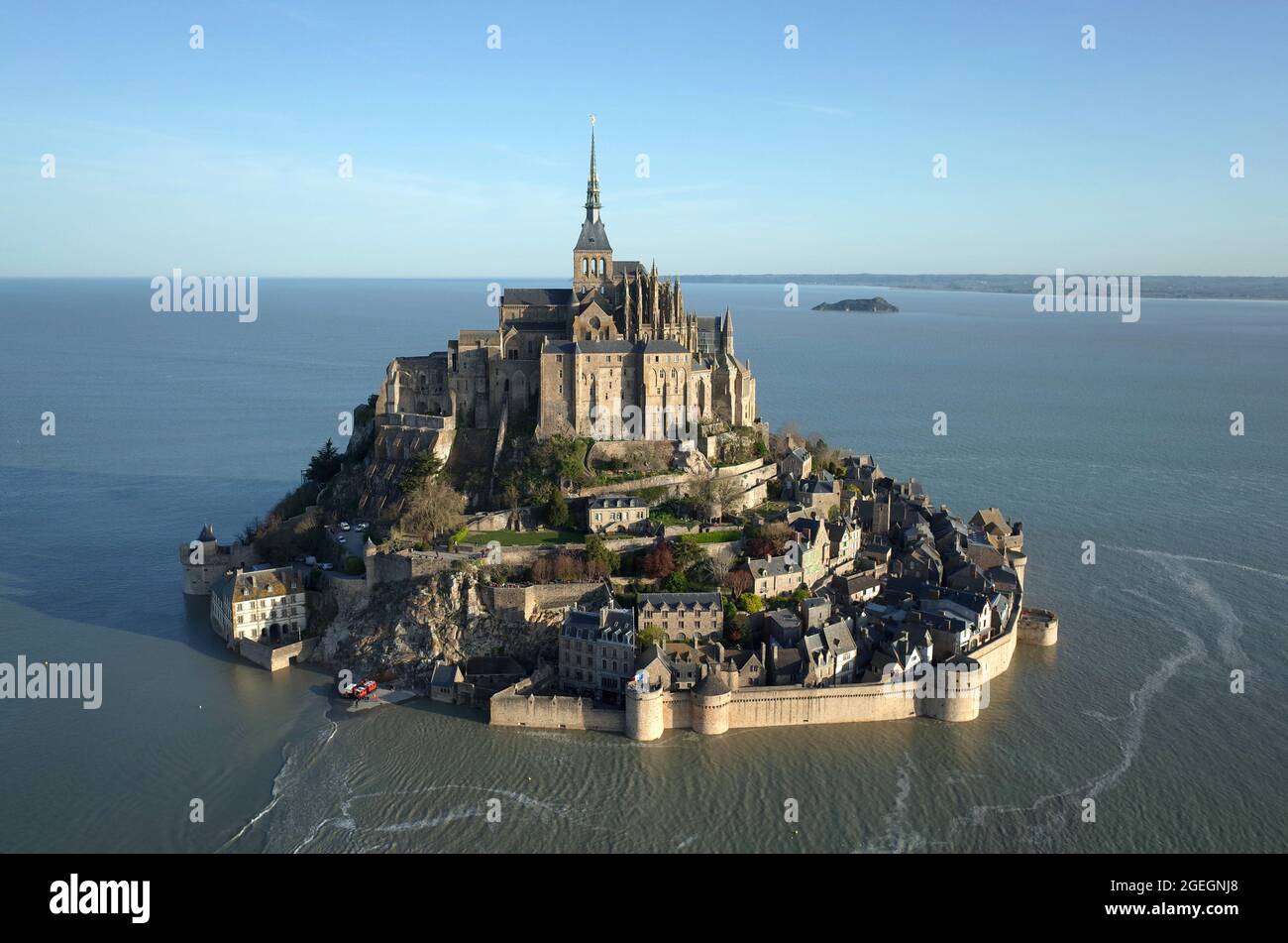 Aerial View Of Le Mont Saint Michel Saint Michael s Mount Normandy aerial-view-of-le-mont-saint-michel-saint-michael-s-mount-normandy