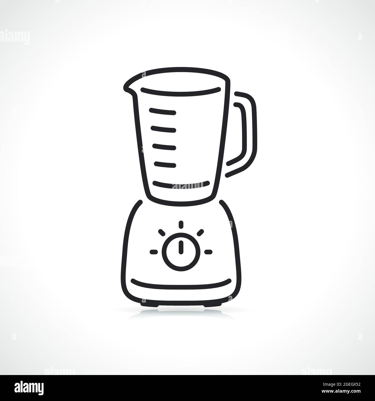 blender or small appliance thin line icon Stock Vector