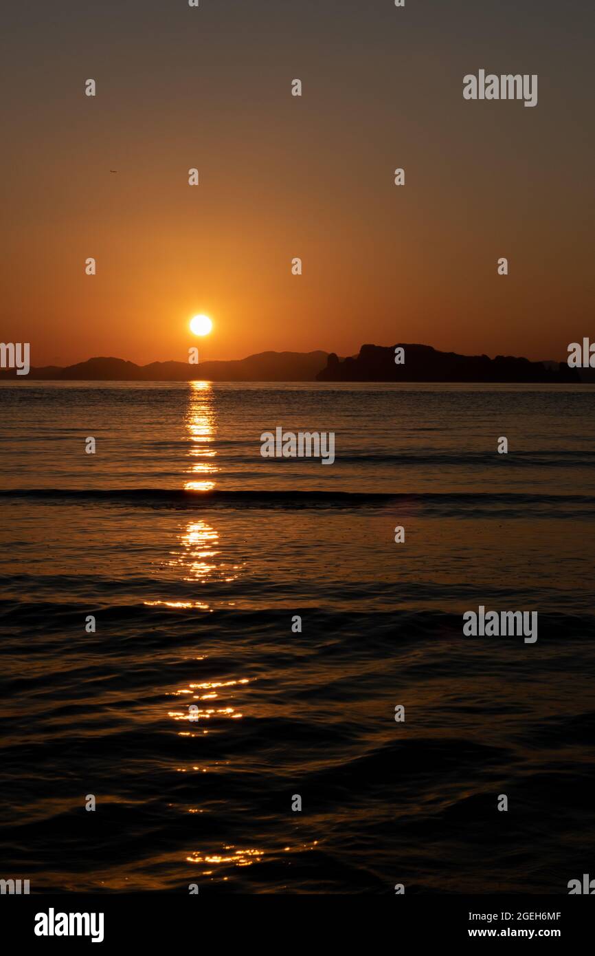 Sunset, Hong Islands, Krabi, Thailand Stock Photo