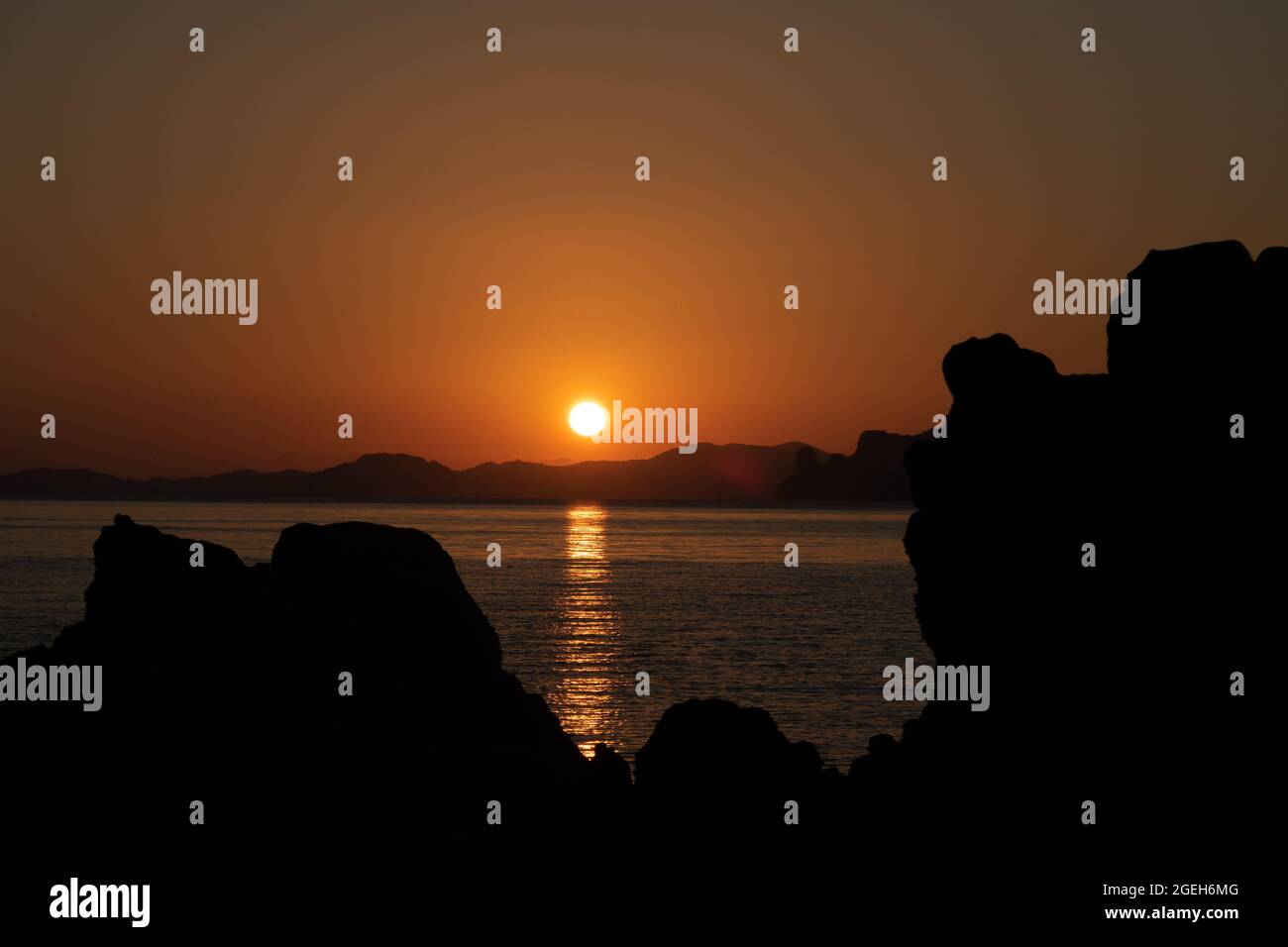 Sunset, Hong Islands, Krabi, Thailand Stock Photo