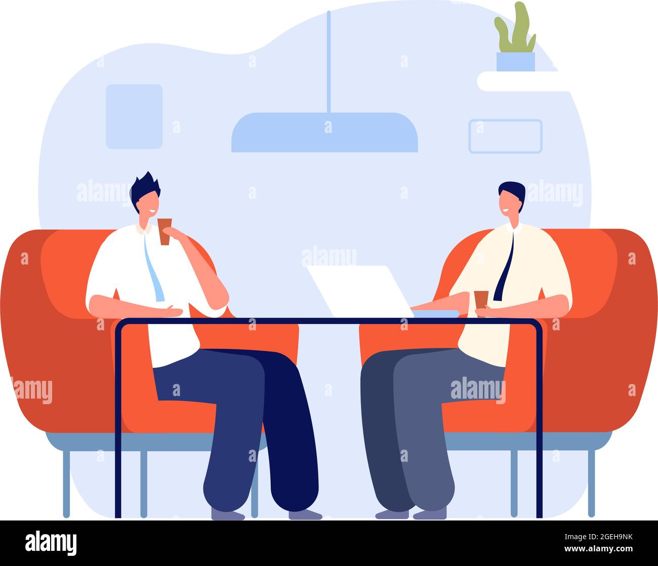 Business cartoon team meeting lunch hi-res stock photography and images -  Alamy
