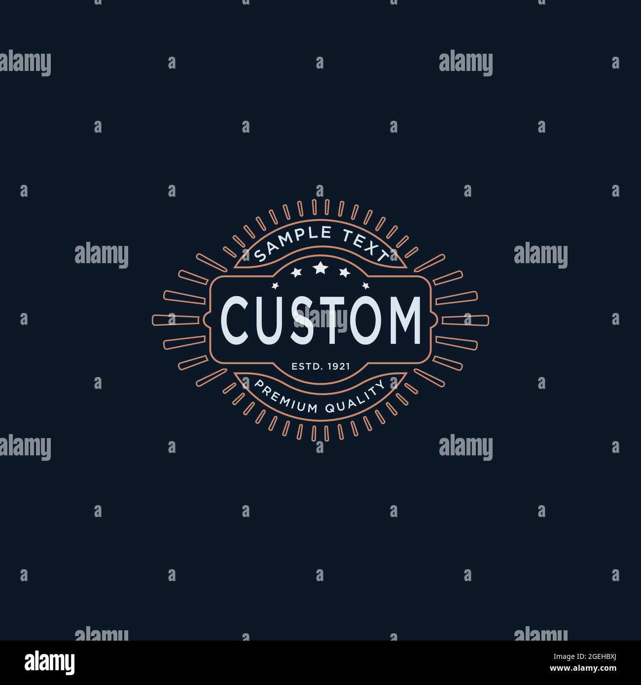 Retro vintage badges and labels Stock Vector