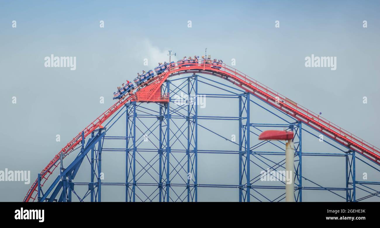 The Big One Roller Coaster at Blackpool Pleasure Beach, Lancashire, UK ...