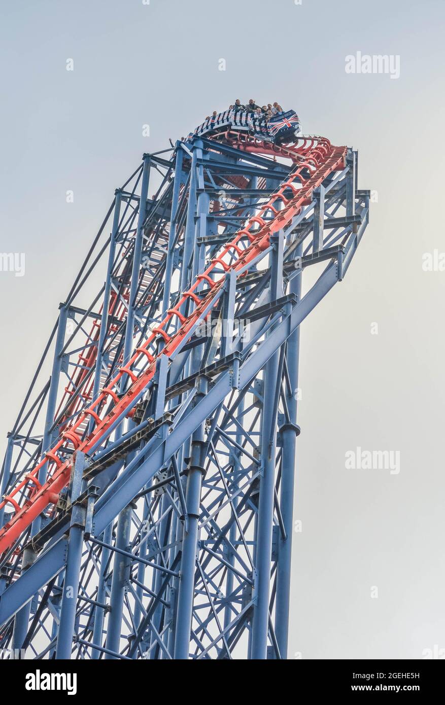 The Big One Roller Coaster at Blackpool Pleasure Beach, Lancashire, UK Stock Photo