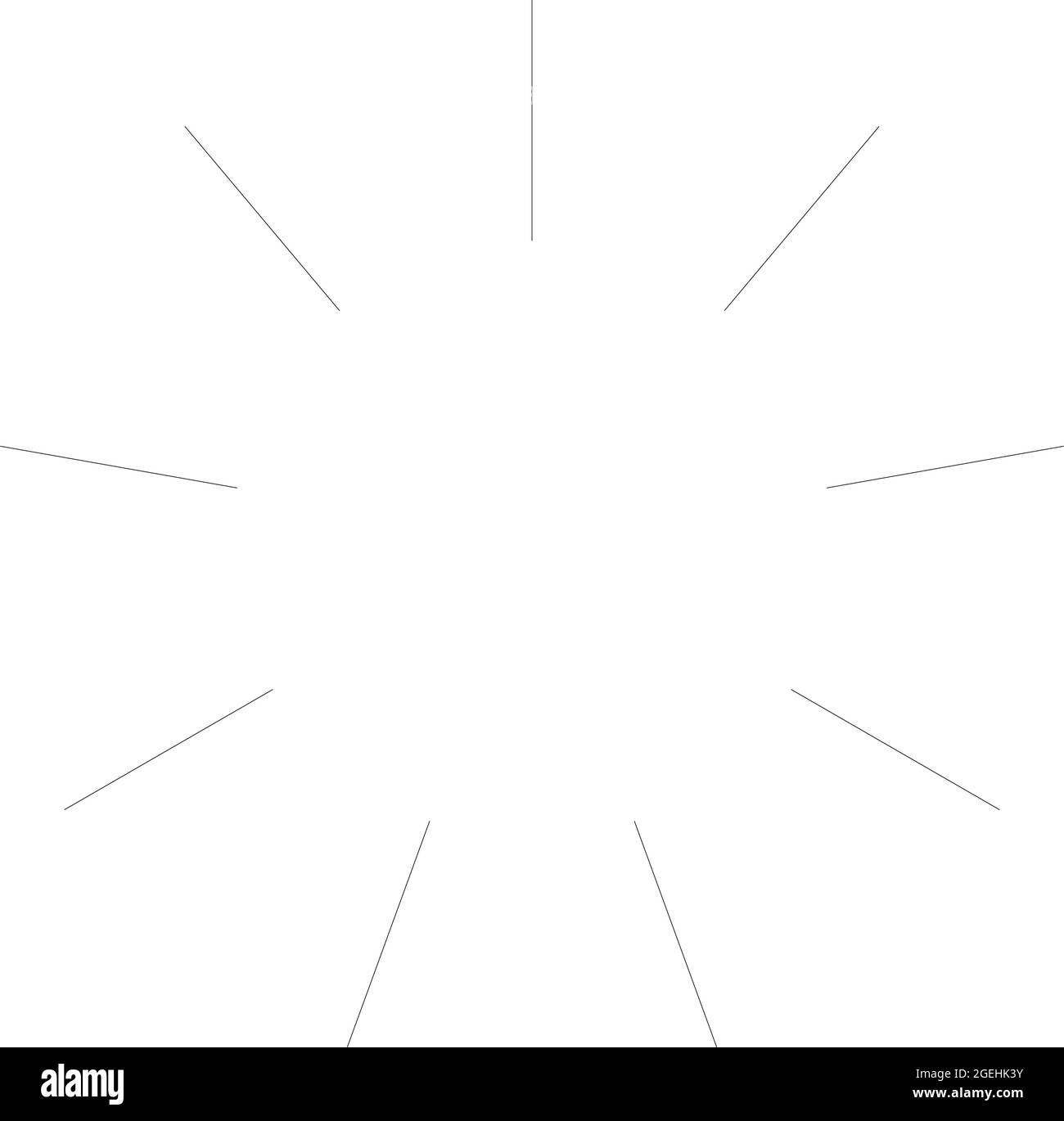 Radial, radiating, burst circular lines, stripes element. Starburst ...