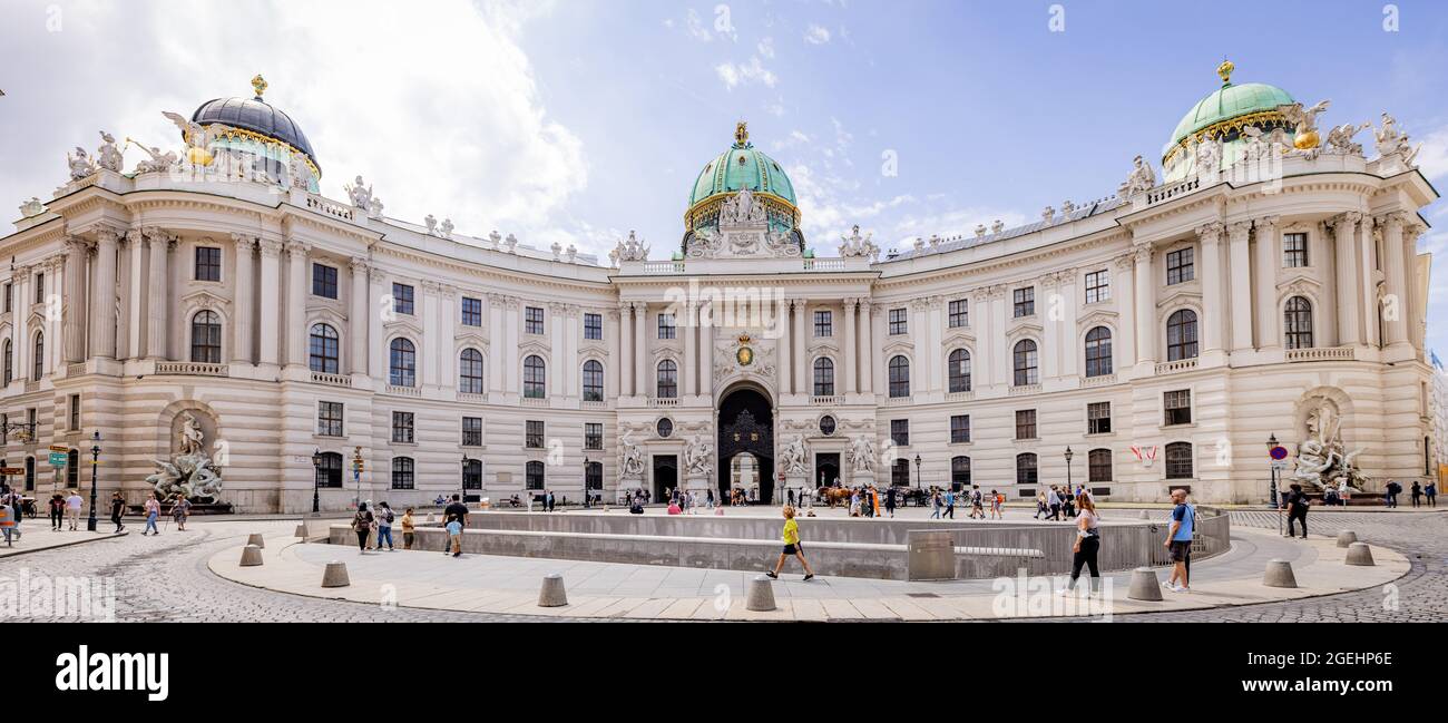 The Vienna Hofburg Imperial Palace most famous landmark in the city