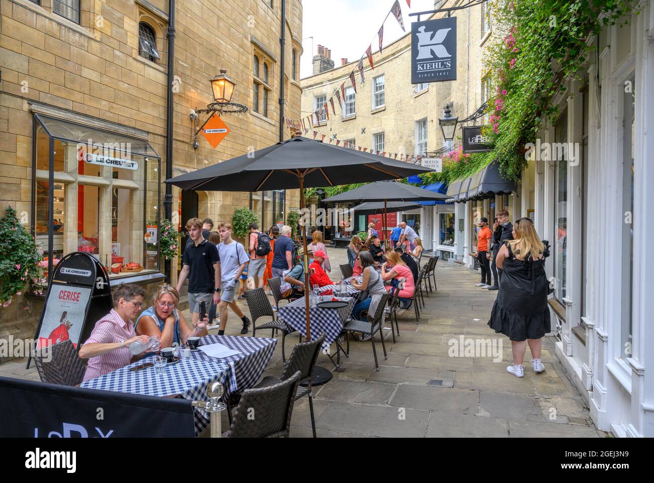 Restaurant on Rose Crescent in the centre of Cambridge, Cambridgeshire, England, UK Stock Photo
