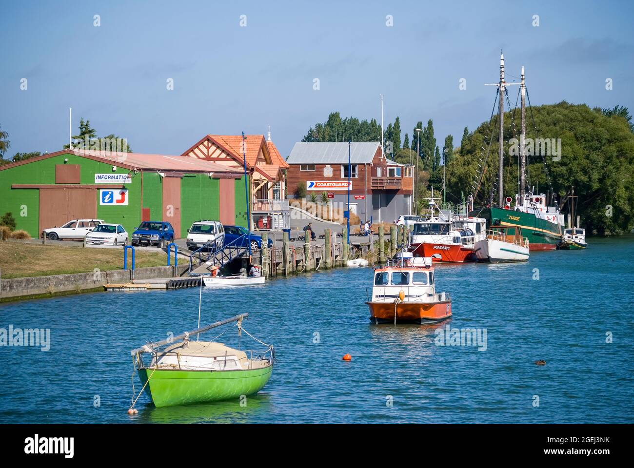 Port of Kaiapoi, Waimakariri River, Kaiapoi, Canterbury, New Zealand